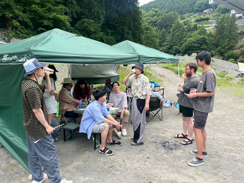 ▲イギリス、メキシコ、中国…と、国際交流もできるBBQ
