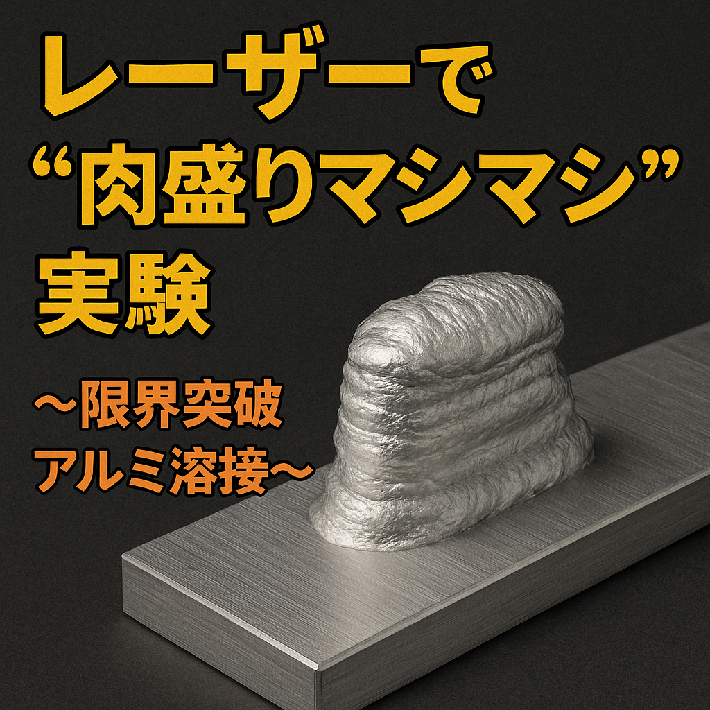 レーザーで“肉盛りマシマシ”実験 ～限界突破アルミ溶接～