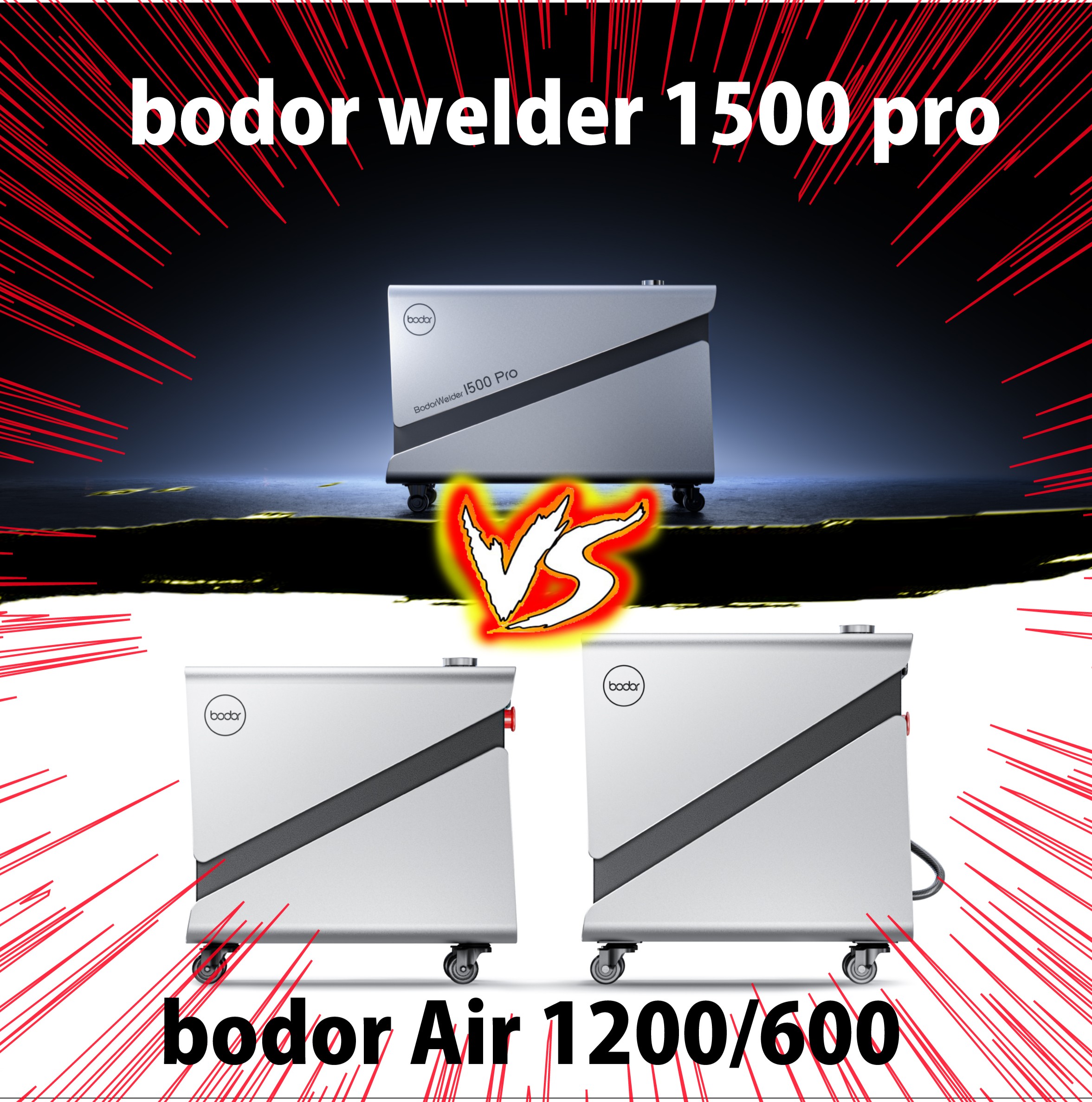 【徹底比較】bodor Welder 1500Proとbodor Air 1200の違い！アイキャッチ画像